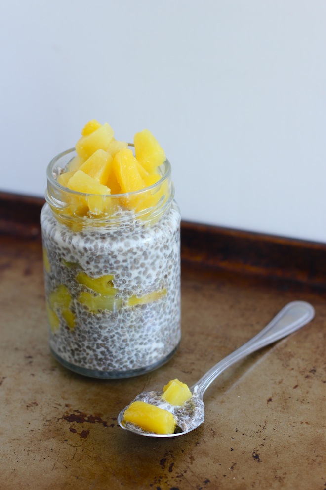 Pineapple-Coconut Chia Seed Pudding recipe // My SoCal'd Life, a lifestyle blog