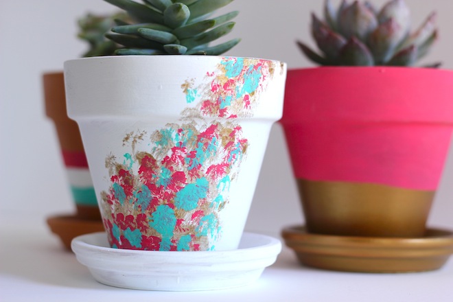 DIY painted terracotta pots // My SoCal'd Life, a lifestyle blog