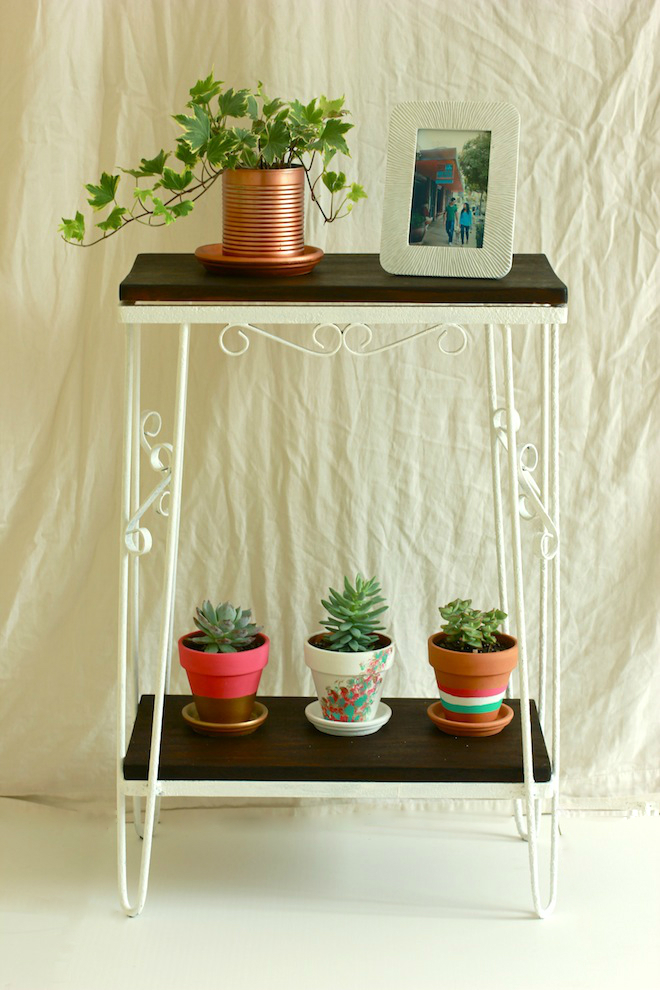 Before and after shelf stand DIY // My SoCal'd Life, a lifestyle blog