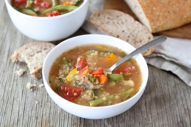 Vegetable quinoa soup
